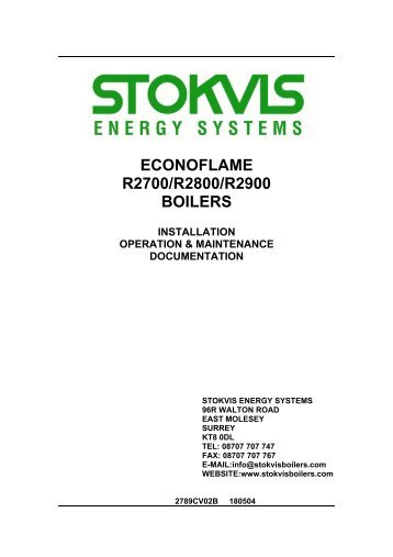 Econoflame R2700/R2800/R2900 boilers - CMS