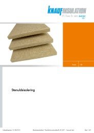 Stenuldsisolering - PF Binder - Knauf Insulation