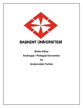 Bedia Albay Androgoji / Pedagoji Kavramları Ve Aralarındaki Farklar