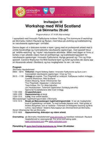 Invitasjon til Workshop