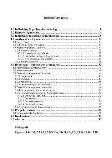 Indholdsfortegnelse 1.0 Indledning & problemformulering ...