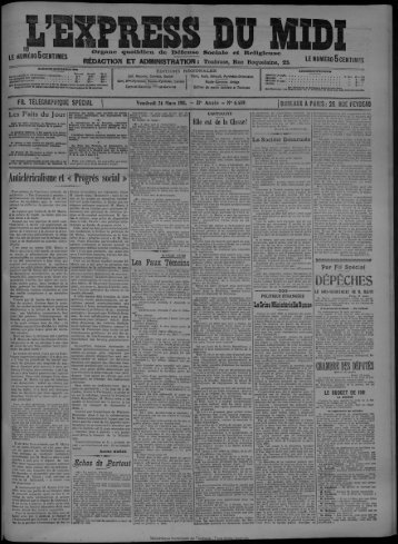 24 Mars 1911 - Bibliothèque de Toulouse