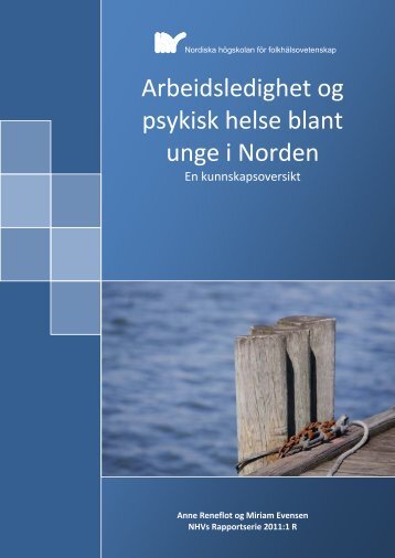 Arbeidsledighet og psykisk helse blant unge i Norden - Nordiska ...