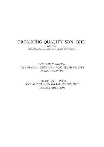 PROMISING QUALITY SDN. BHD. - ChartNexus