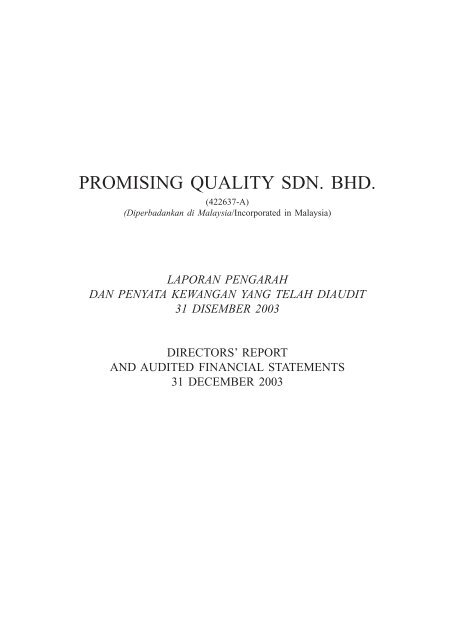 PROMISING QUALITY SDN. BHD. - ChartNexus
