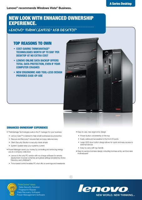 *Lenovo ThinkCentre A58 Eco Small XP WIF