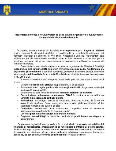 Prezentarea sintetică a noului Proiect de Lege privind ... - tvr.ro