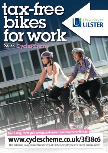 Tax-free bikes for work leaflet - University of Ulster