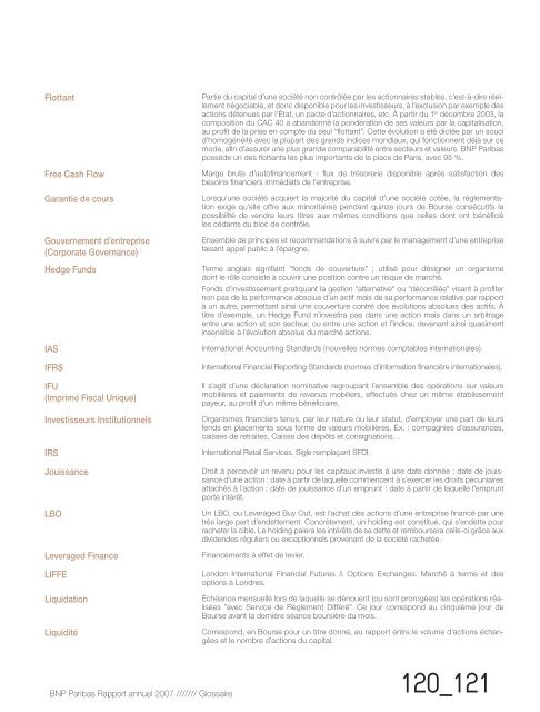 Rapport annuel - BNP Paribas