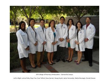 COP Ambassadors 2011-2012.pdf - College of Pharmacy