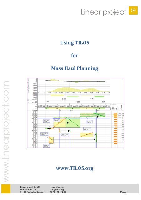 Mass Haul Planning - Linear project GmbH