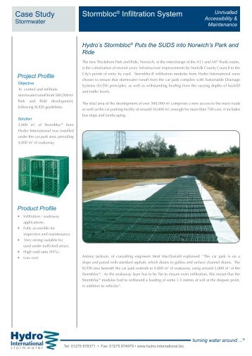 Case Study Stormbloc® Infiltration System - CMS