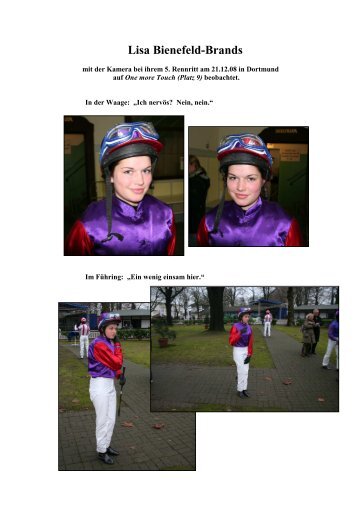 Bienefeld-Brands, Lisa - Bildreportage - Jockeys-in-deutschland.de