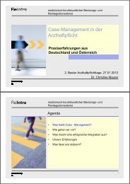 Case-Management in der Arzthaftpflicht - medimal | Forum ...