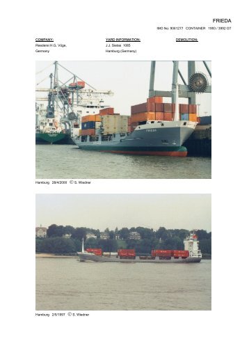 FRIEDA - Cargo Vessels International