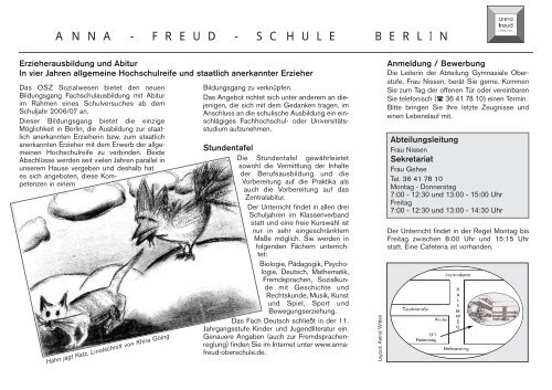 OSZ SOZIALWESEN - Anna-Freud-Oberschule