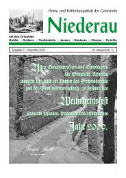 Niederau Amts- und Mitteilungsblatt der Gemeinde