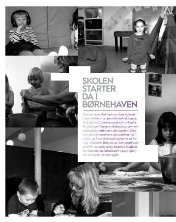 SKOlEN STARTER dA I bøRNEhAvEN - Institut for Uddannelse og ...