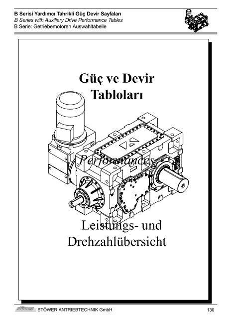 Genel Bilgiler General Information - Stoewer-Getriebe.de