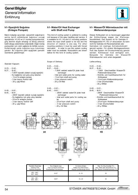 Genel Bilgiler General Information - Stoewer-Getriebe.de