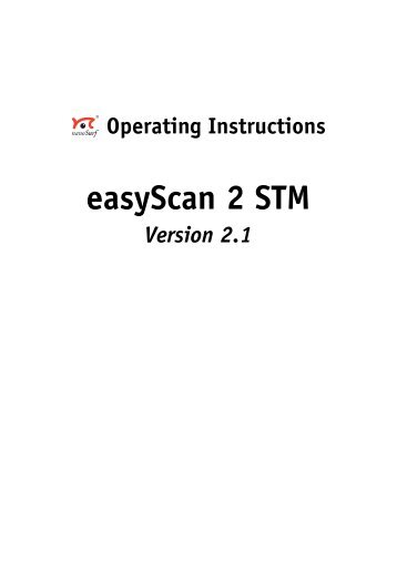 Nanosurf easyScan 2 STM Operating Instructions - Positron ...