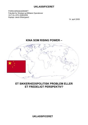 kina som rising power - Forsvarsakademiet