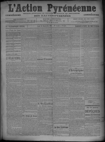 30 Septembre 1909 - Bibliothèque de Toulouse