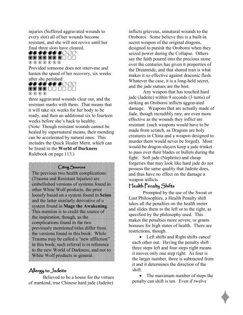 Dragon: The Embers Core Book - MrGone's Character Sheets