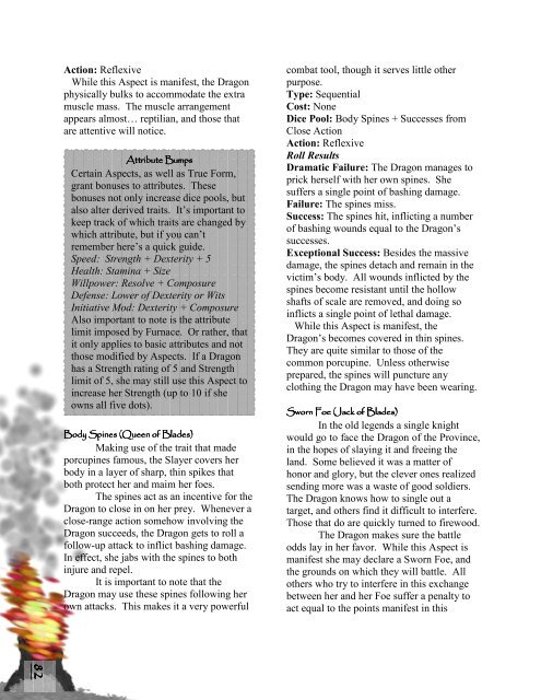 Dragon: The Embers Core Book - MrGone's Character Sheets