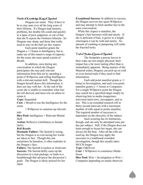 Dragon: The Embers Core Book - MrGone's Character Sheets