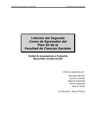 Informe sobre el Segundo Censo de Egresados de la FCS