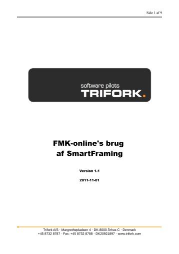 FMK-online's brug af SmartFraming