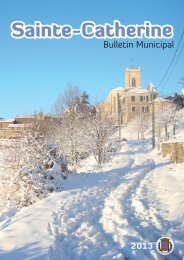 Bulletin Municipal 2013 - Mairie de Sainte-Catherine
