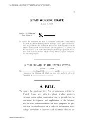 Cybersecurity Act of 2009 - Center for Democracy and Technology