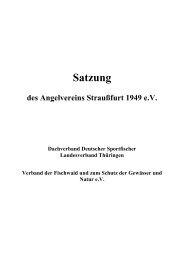 Unsere Satzung - Angelverein Straußfurt 1949 e.V.