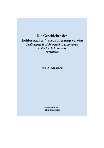 Die Geschichte des Echternacher ... - Jos A. Massard