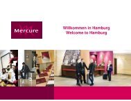 Willkommen in Hamburg Welcome to Hamburg - Mercure