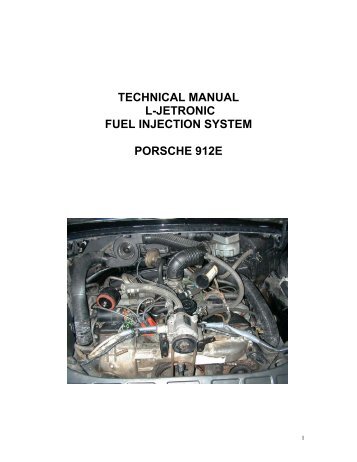 technical manual l-jetronic fuel injection system ... - Bowlsby.net