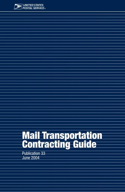 Pub 33 Mail Transportation CONTRACTING Guide.pdf - Local 300 ...