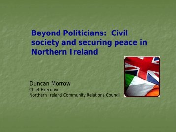 Civil society and securing peace in Northern Ireland - NICEC