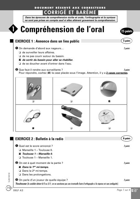 Compréhension de l'oral