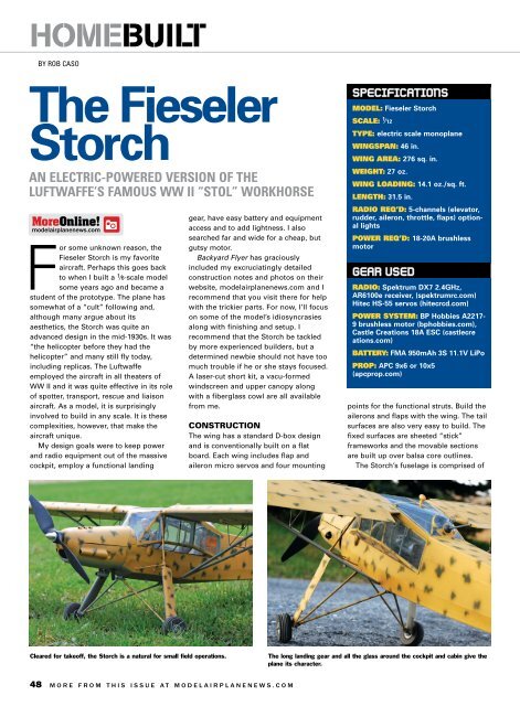 The Fieseler Storch