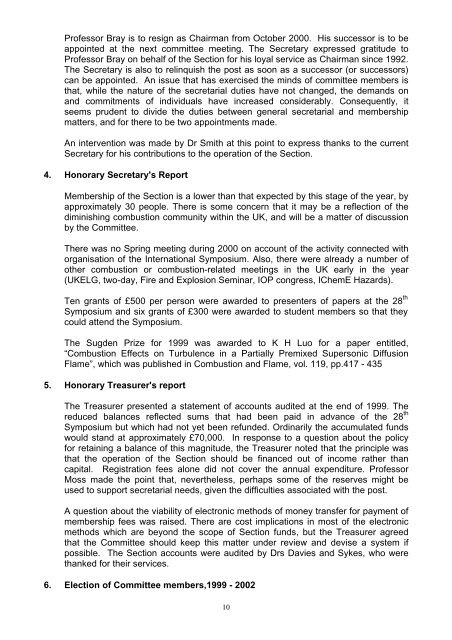 Newsletter 2001-1 - Combustion Institute British Section