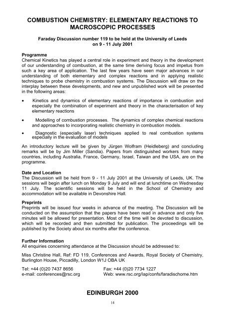 Newsletter 2001-1 - Combustion Institute British Section