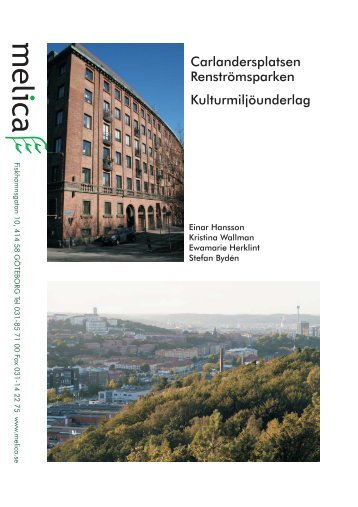 Kulturmiljöunderlag pdf, 6 601 kB - Göteborg