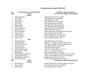 Konfirmerede drenge 1808-1943