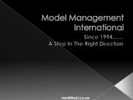 to view Model Management Overview PDF - Mydestination