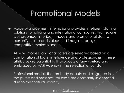 to view Model Management Overview PDF - Mydestination