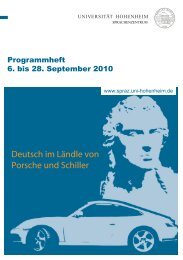Beispiel-Programmheft (Septemberkurs 2010) - Sprachenzentrum ...