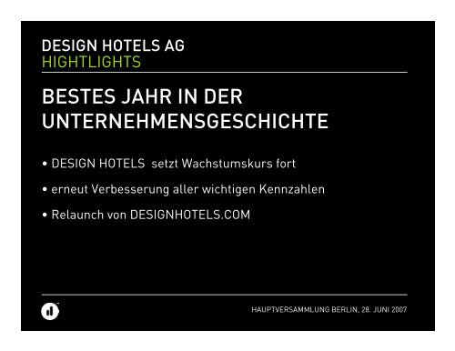 (Microsoft PowerPoint - HV_Pr\344sentation.ppt) - Design Hotels